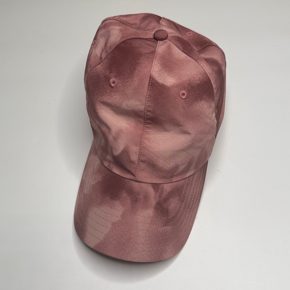 Athleta Kinetic Print Baseball Cap Heather Rose Pink Sport Beach Run One Size - Picture 3 of 6